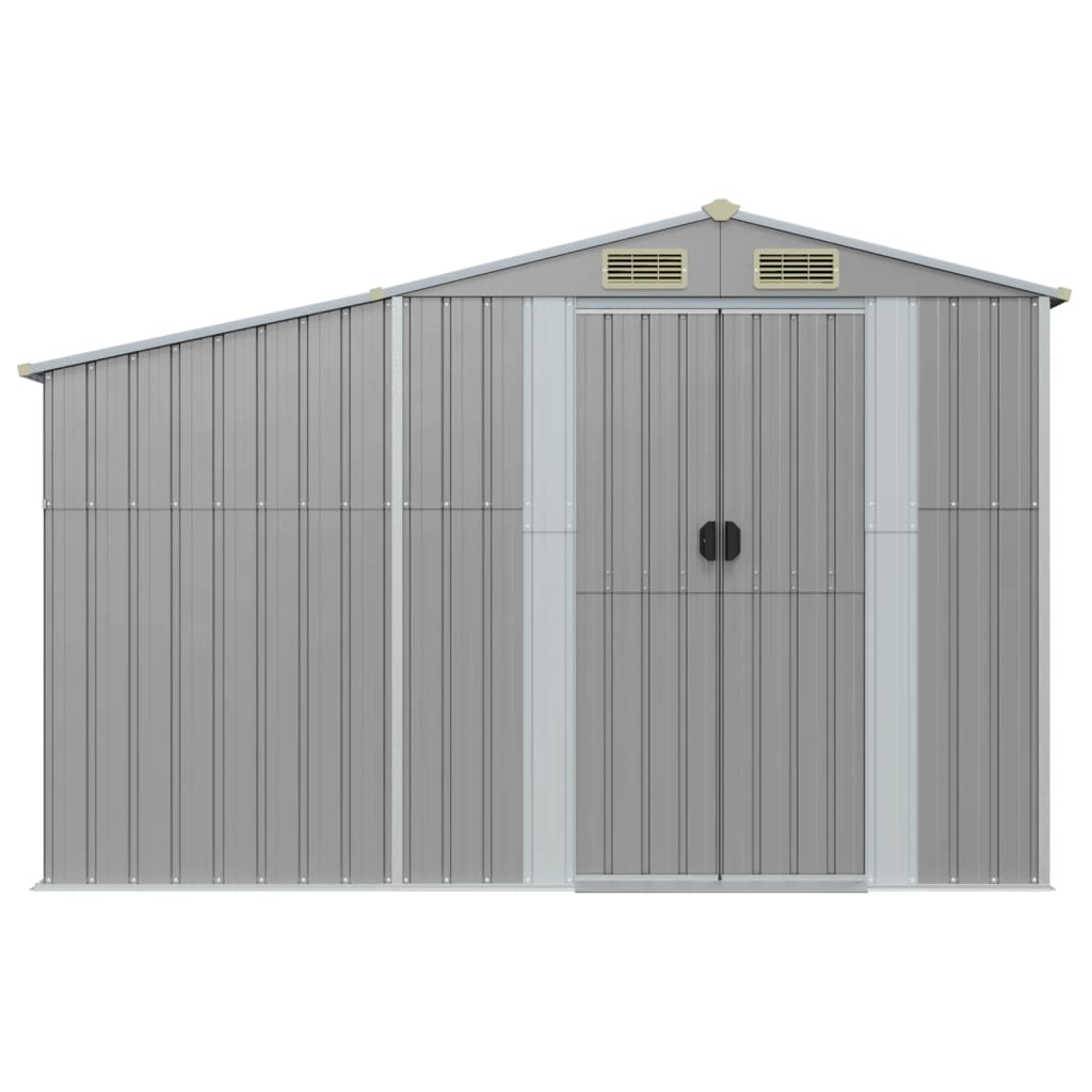 VidaXL Gartenhaus 277x93x179 cm verzinkter Stahl grau
