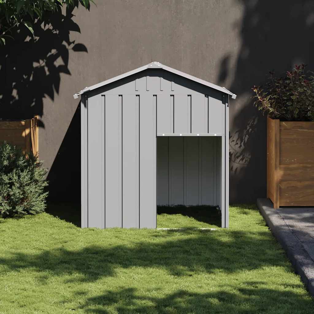 Vidaxxl Hundehütte mit Dach 117x103x123 cm aus verzinktem Stahl