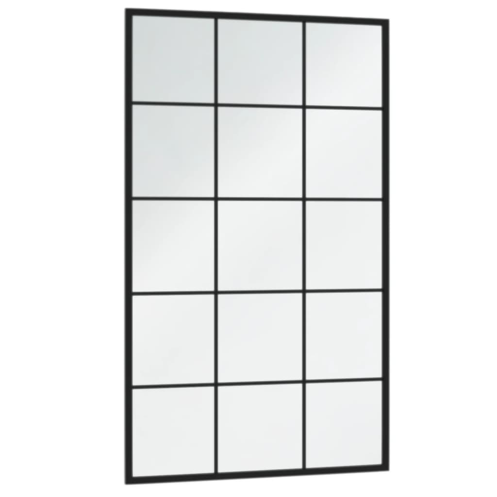 VidaXL Wandspiegel 4 Stück 100x60 cm Metall schwarz
