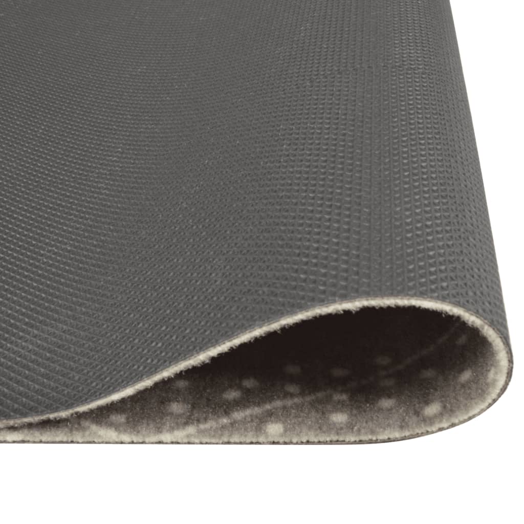 Vidaxx Küchenmatte waschbar kariert 45x150 cm Samt