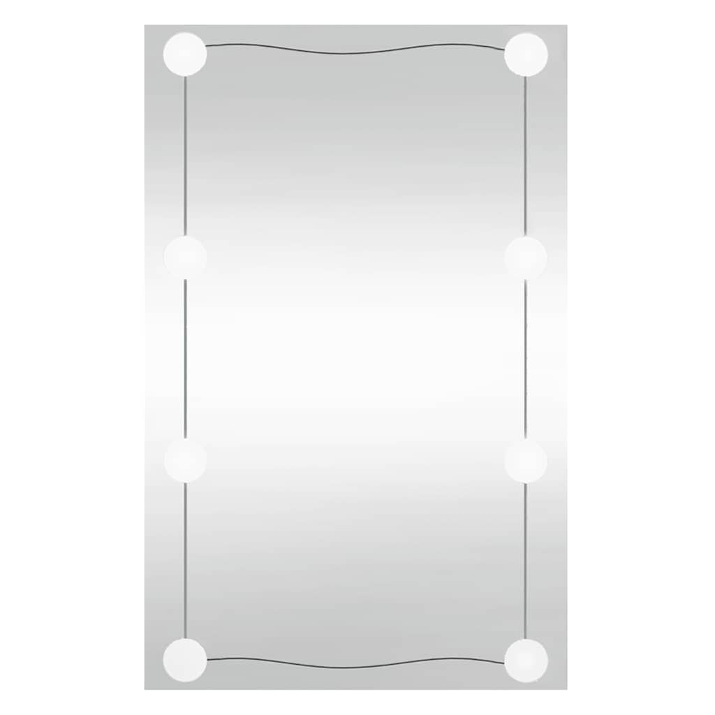 VidaXL Wandspiegel mit LEDs rechteckig 40x60 cm Glas