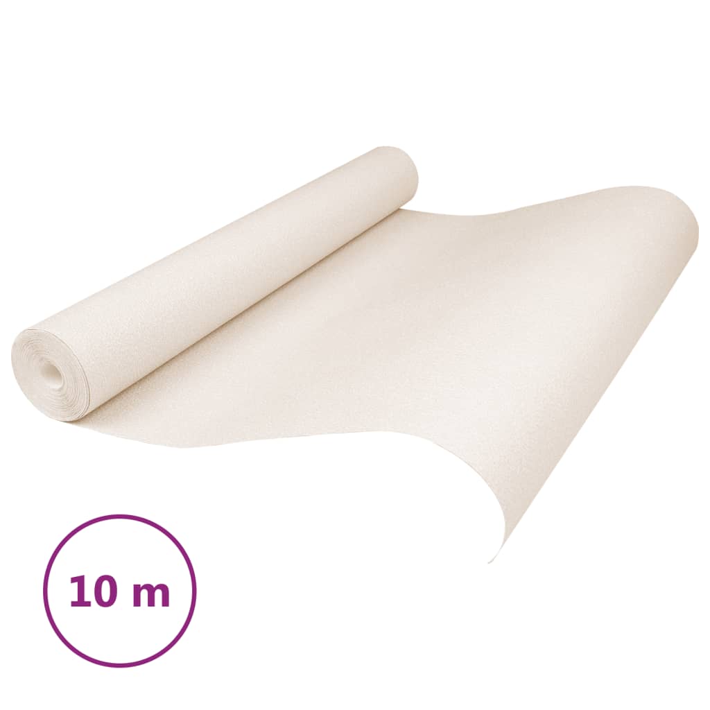 VidaXL Vliestapete 3D Uni 10x0,53 m Beige