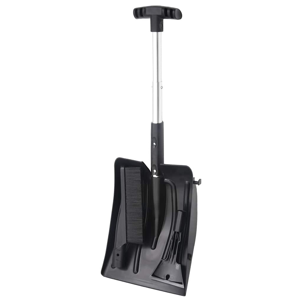 VidaXL 3-in-1 Schneeschaufel-Set Aluminium schwarz