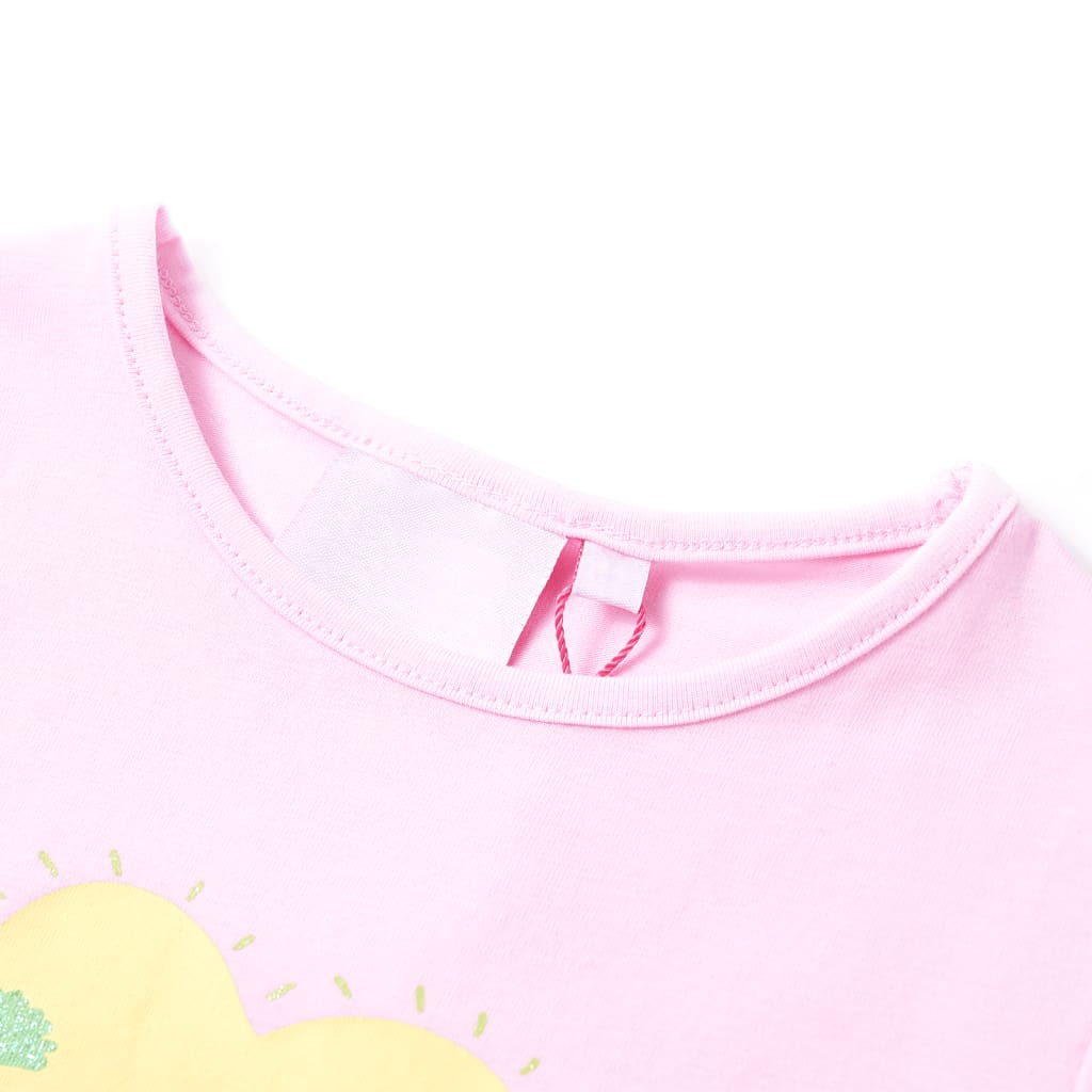 VidaXL Kindershirt 128 hellrosa