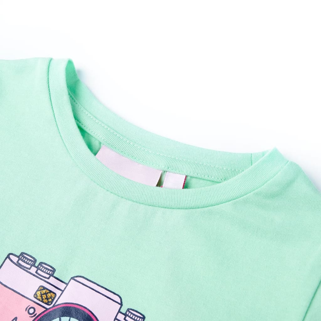 VidaXL Kindershirt 92 hellgrün