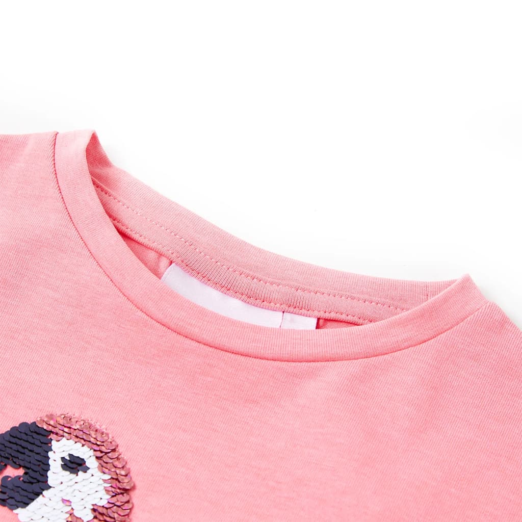 VidaXL Kindershirt 116 fluoreszierendes Rosa