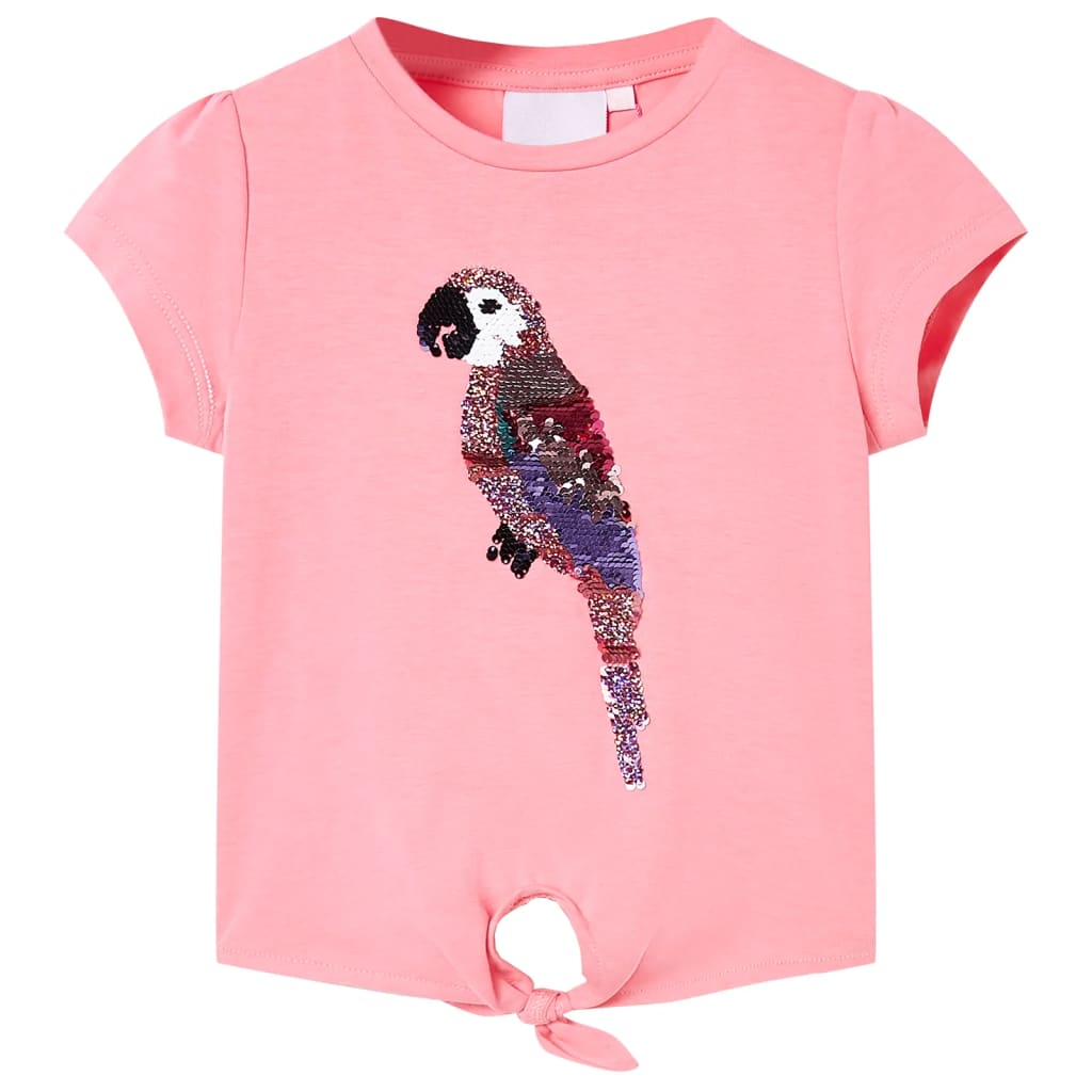 VidaXL Kindershirt 140 fluoreszierendes Rosa