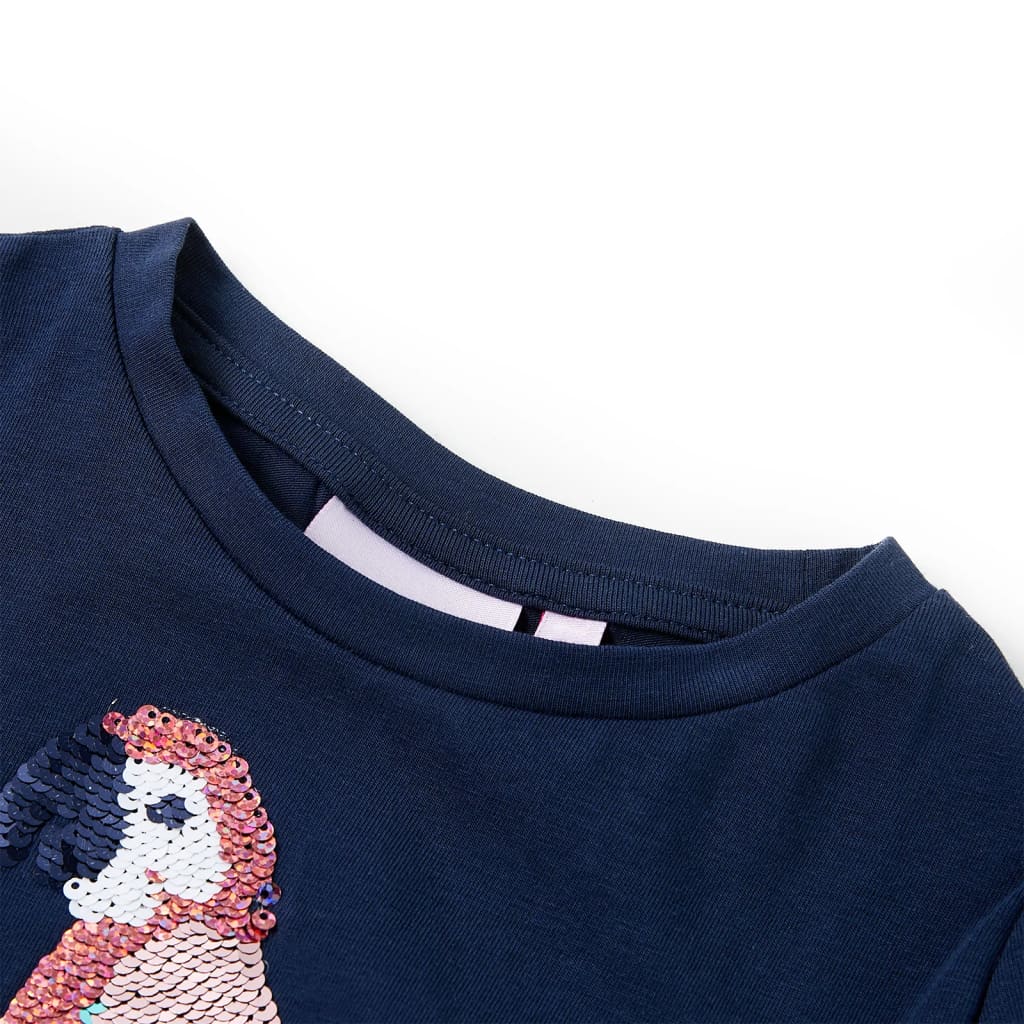 VidaXL Kinderhemd 128 Marineblau