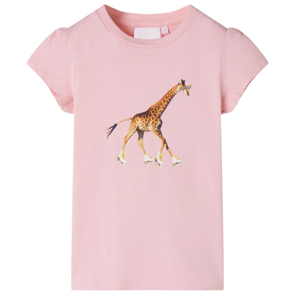 VidaXL Kindershirt 128 hellrosa