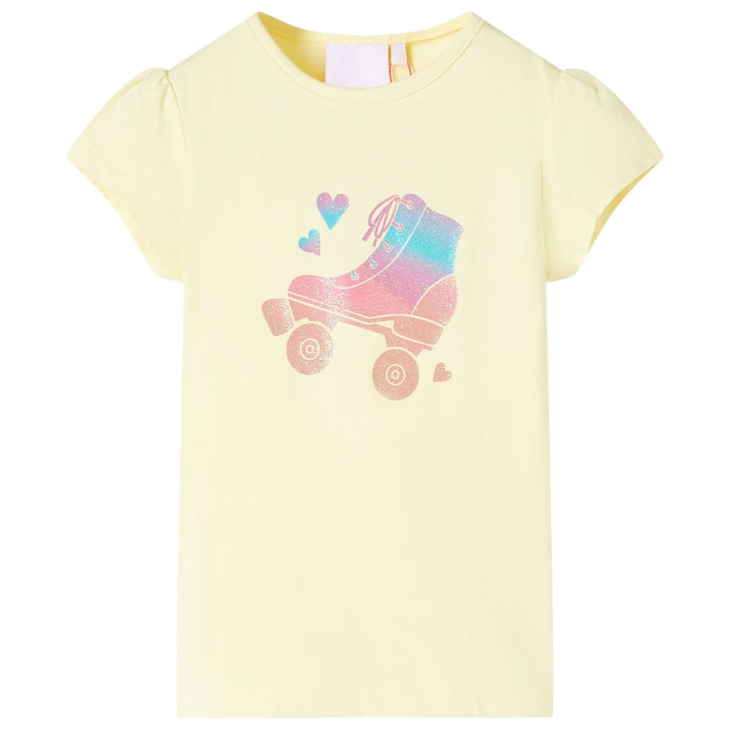 VidaXL Kindershirt 104 zartgelb