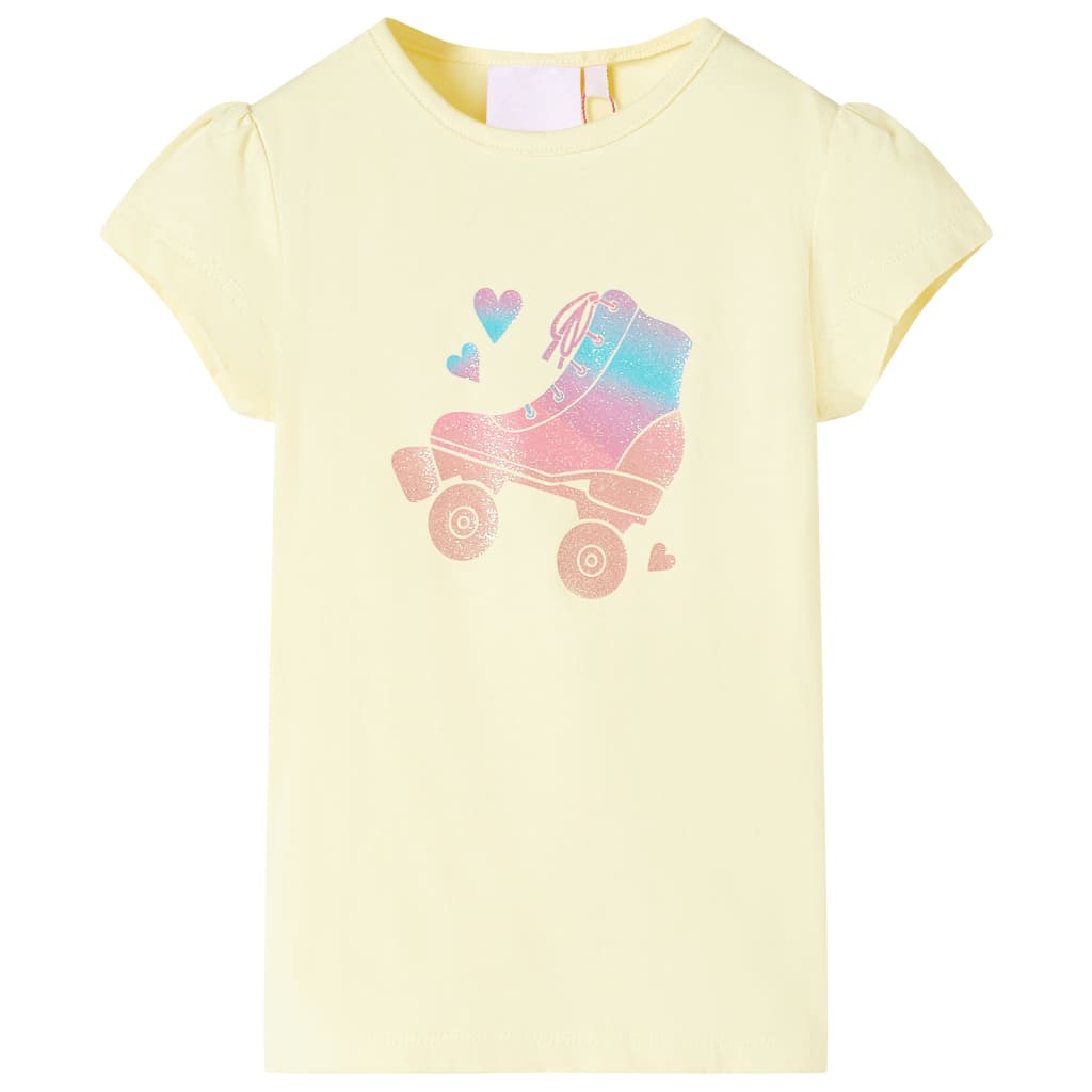 VidaXL Kindershirt 116 zartgelb