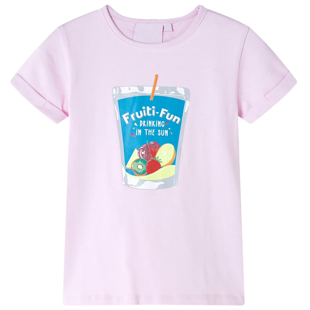 VidaXL Kindershirt 128 zartrosa