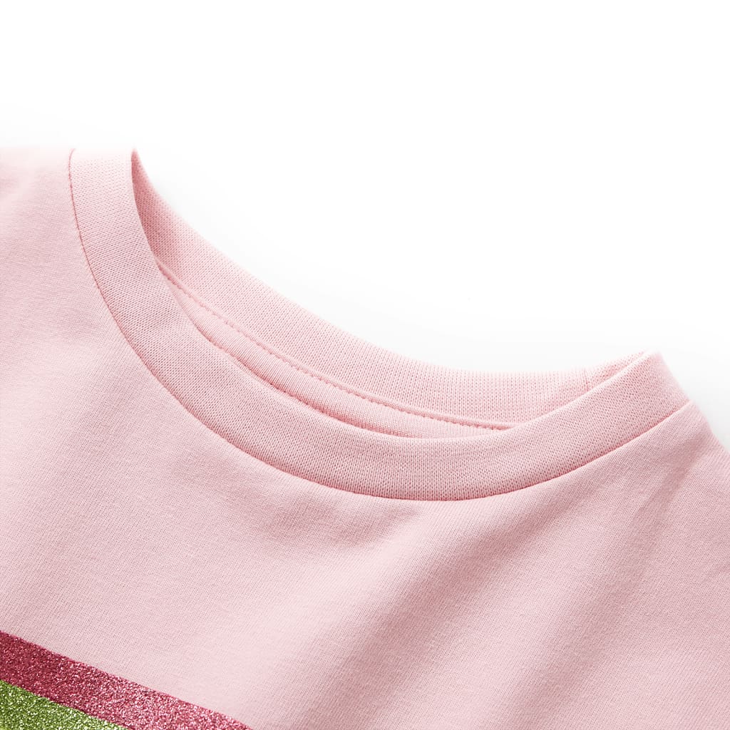 VidaXL Kinderkleid mit Kordelzug 104 Hellrosa
