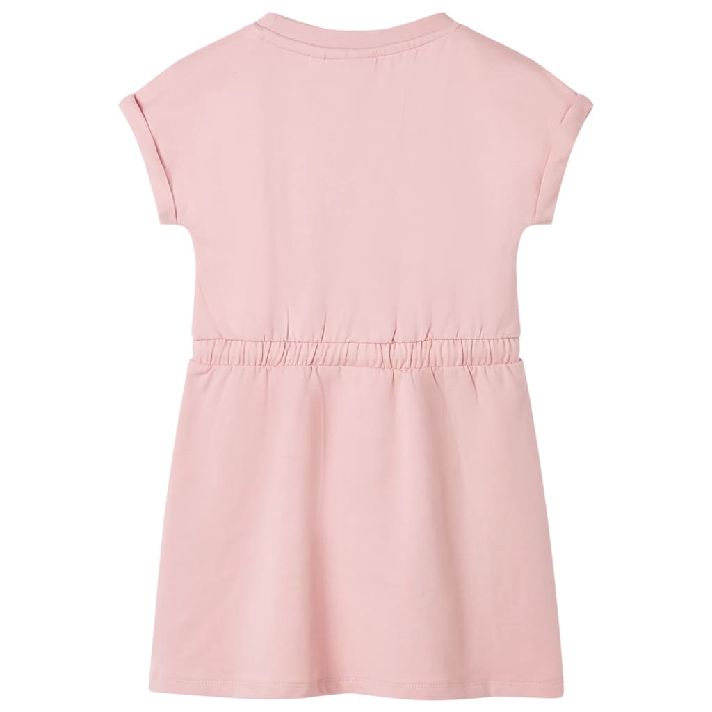 VidaXL Kinderkleid mit Kordelzug 116 Hellrosa