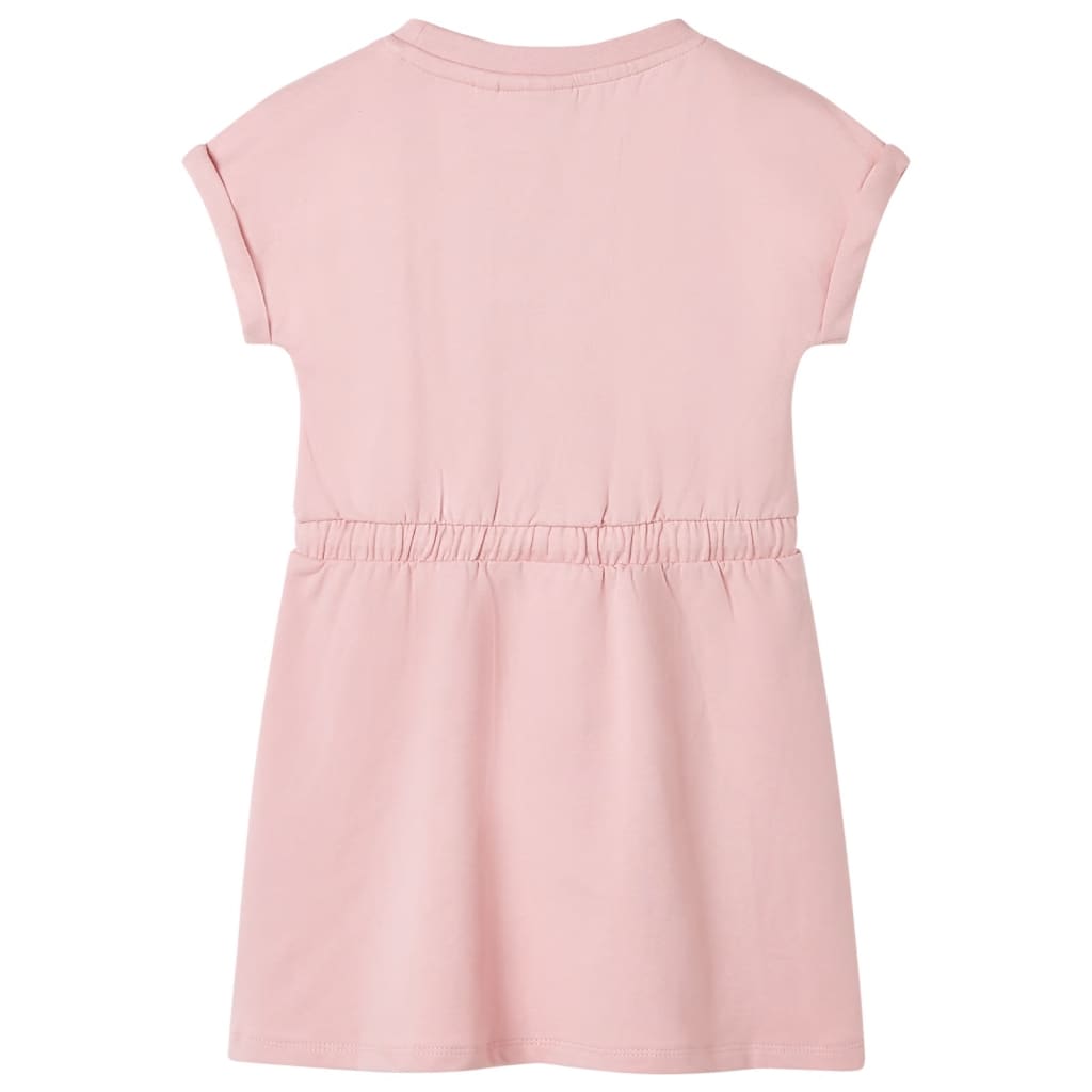 VidaXL Kinderkleid mit Kordelzug 140 Hellrosa