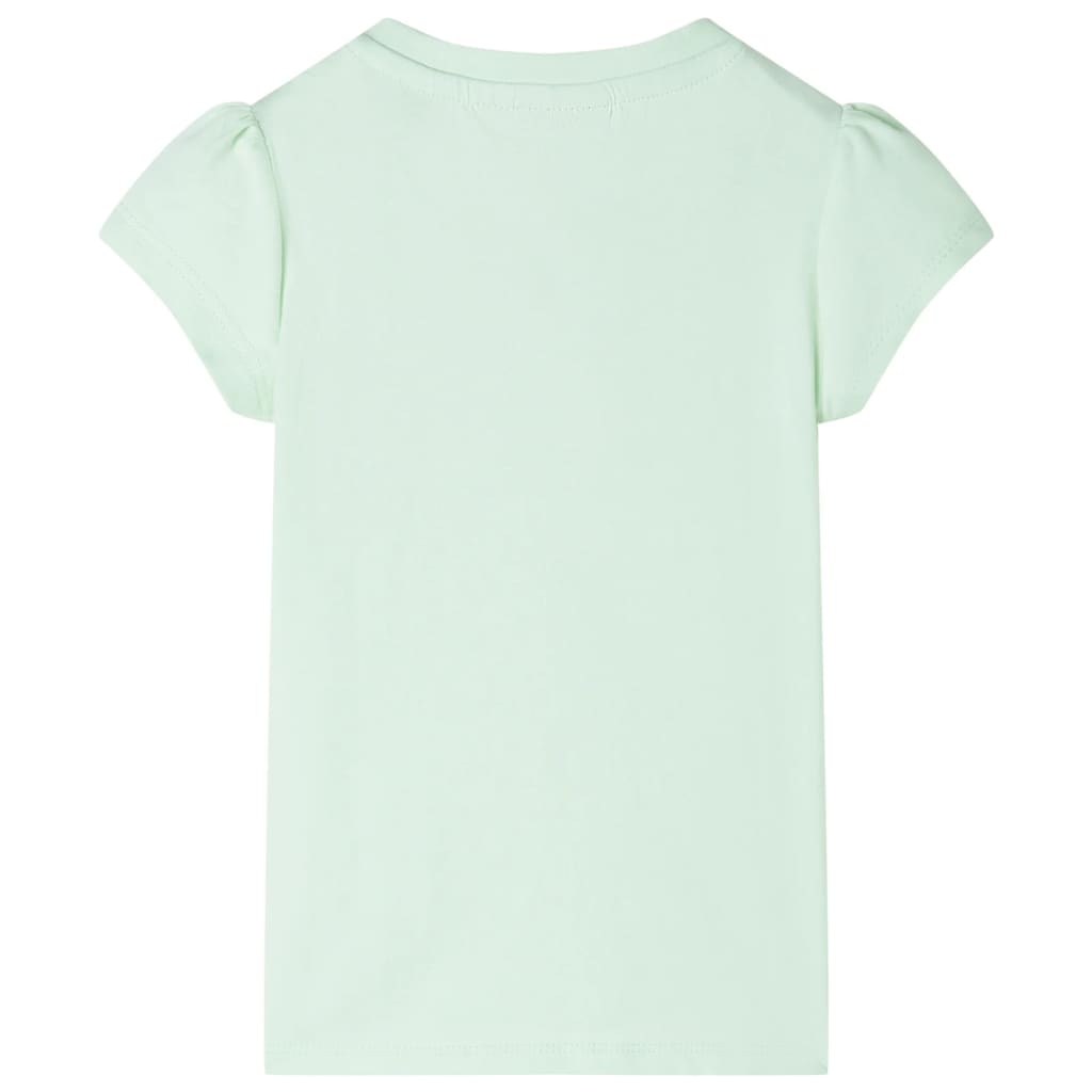VidaXL Kindershirt mit Flügelärmeln 92 zartgrün