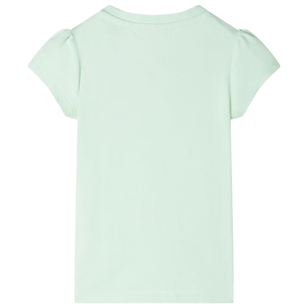VidaXL Kindershirt mit Flügelärmeln 104 zartgrün