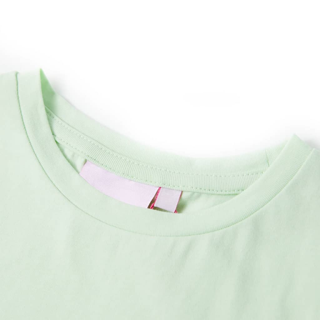 VidaXL Kindershirt mit Flügelärmeln 116 zartgrün