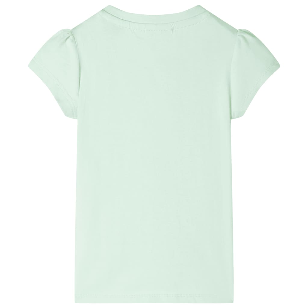 VidaXL Kindershirt mit Flügelärmeln 128 zartgrün