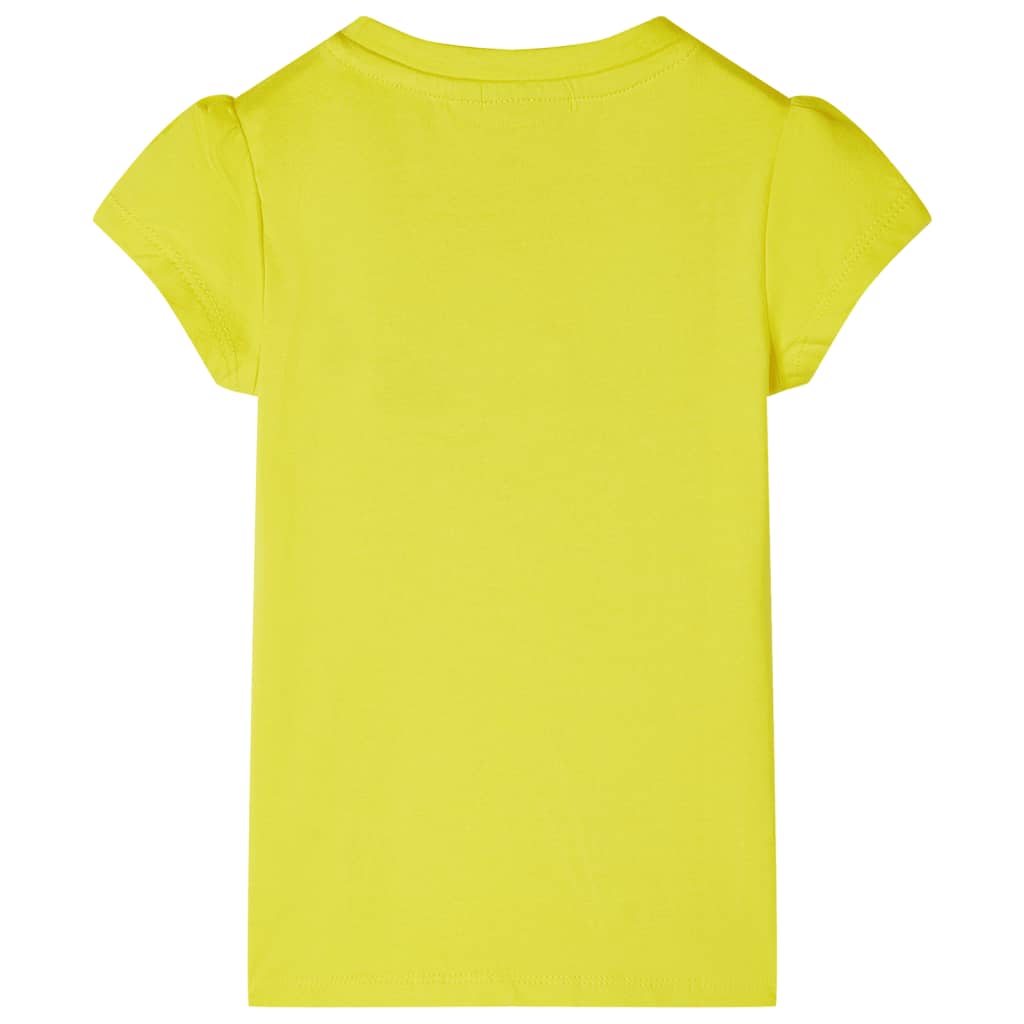 VidaXL Kindershirt mit Flügelärmeln 92 leuchtendes Gelb