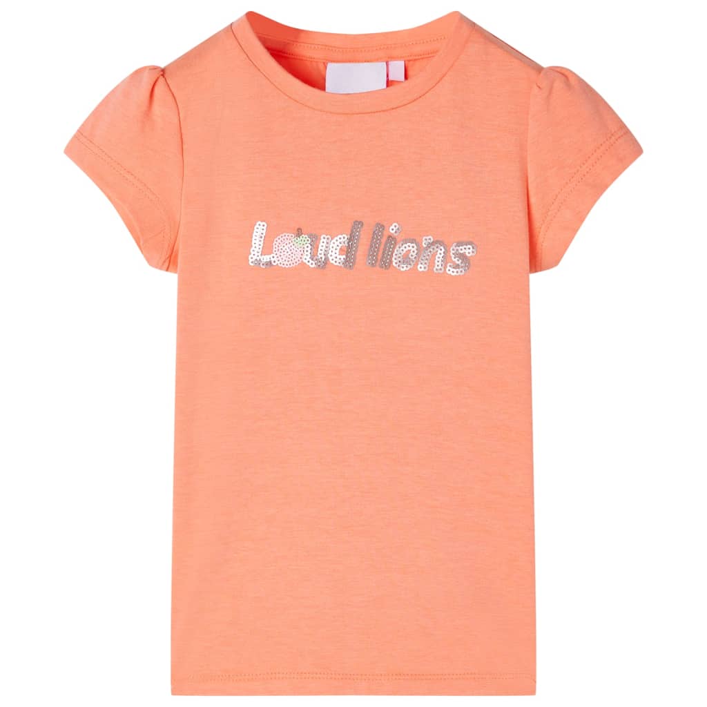 VidaXL Kindershirt mit Flügelärmeln 104 Neonorange