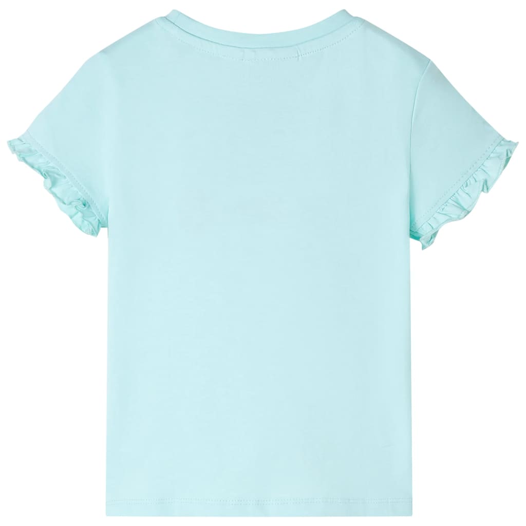 VidaXL Kindershirt mit kurzen Ärmeln 116 hellblau