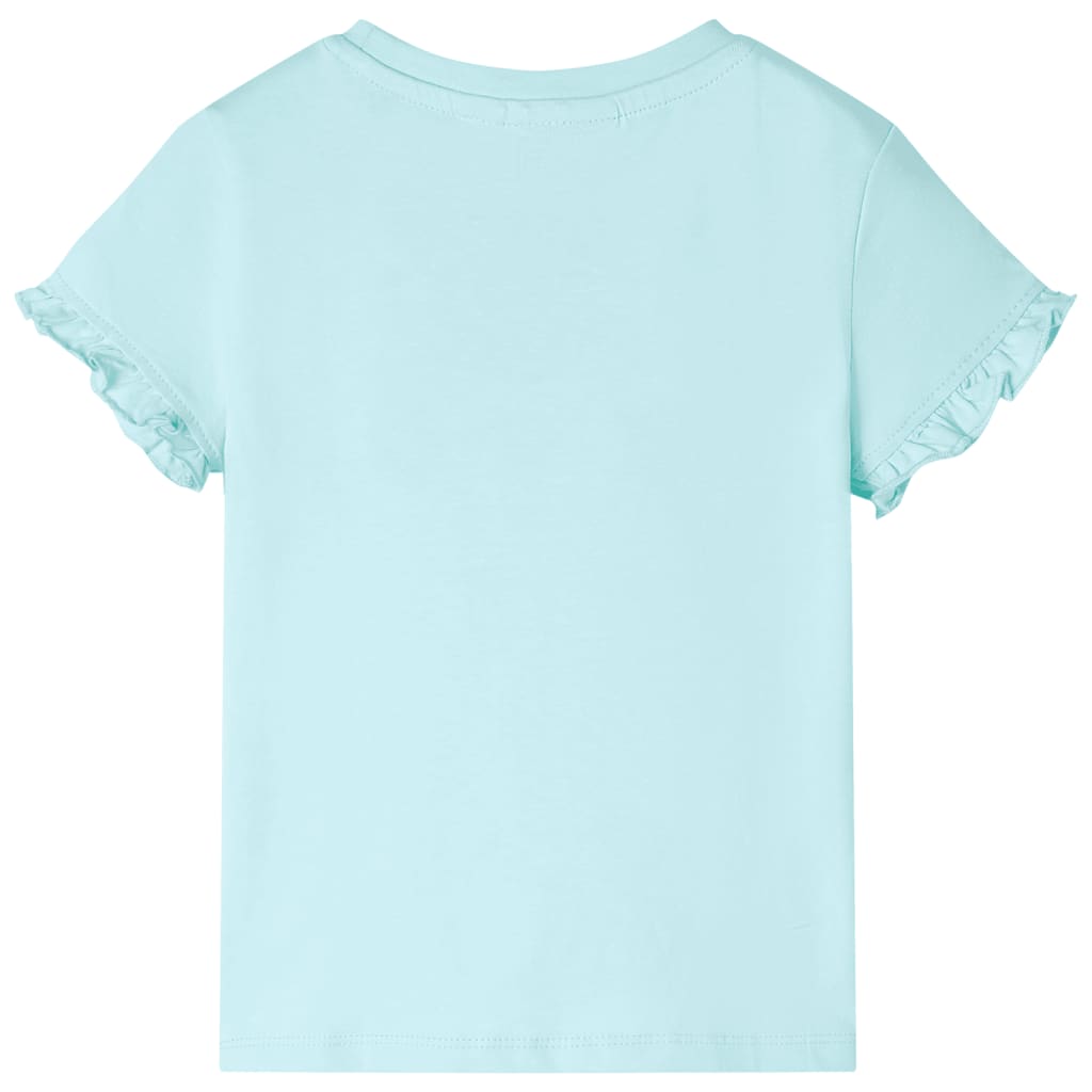 VidaXL Kindershirt mit kurzen Ärmeln 140 hellblau