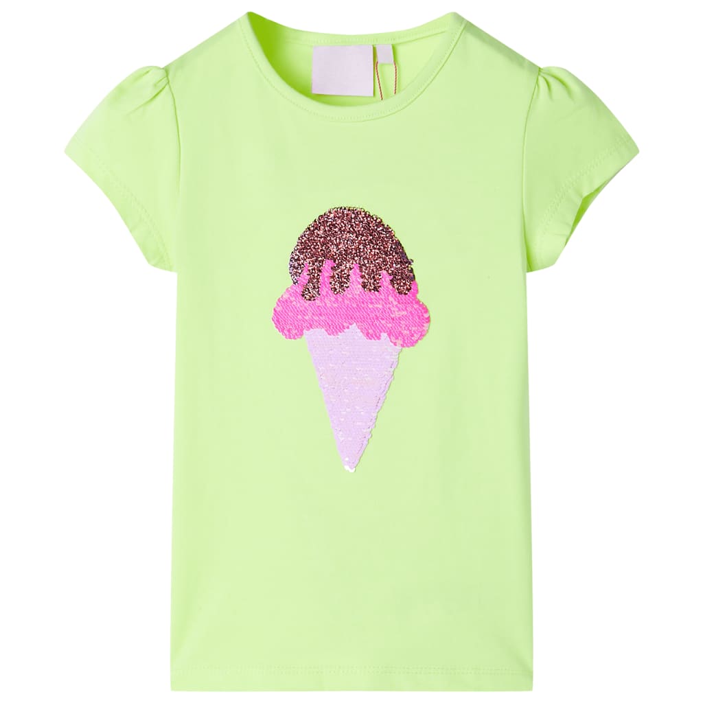 VidaXL Kindershirt 116 neongelb