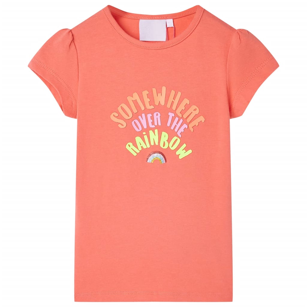VidaXL Kindershirt 104 korallenfarben
