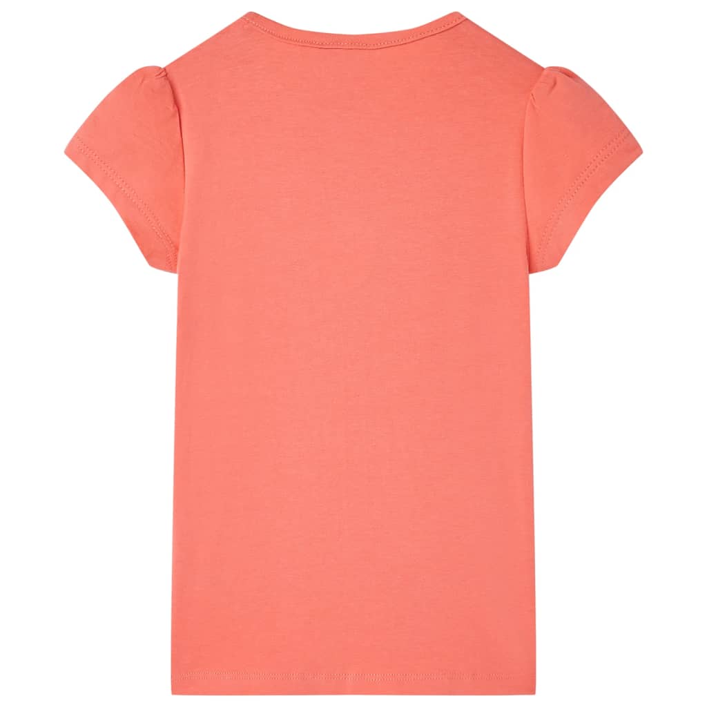 VidaXL Kindershirt 128 korallenfarben