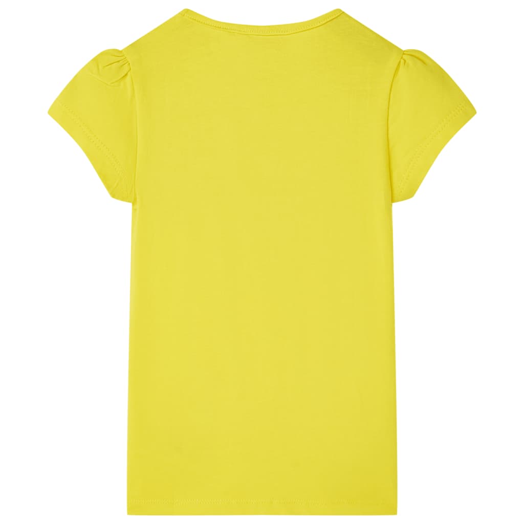 VidaXL Kindershirt 128 leuchtendes Gelb