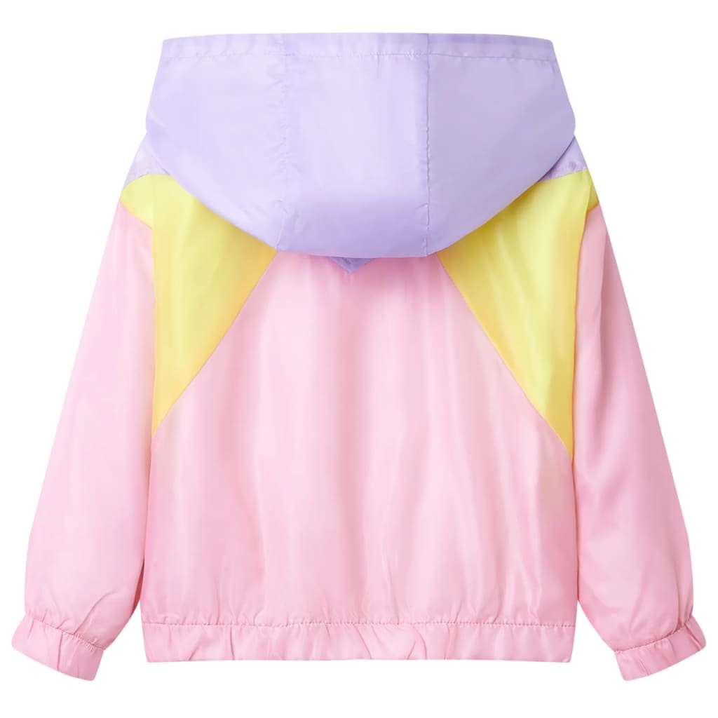 VidaXL Kinderjacke mit Kapuze und Reißverschluss 140 mehrfarbig