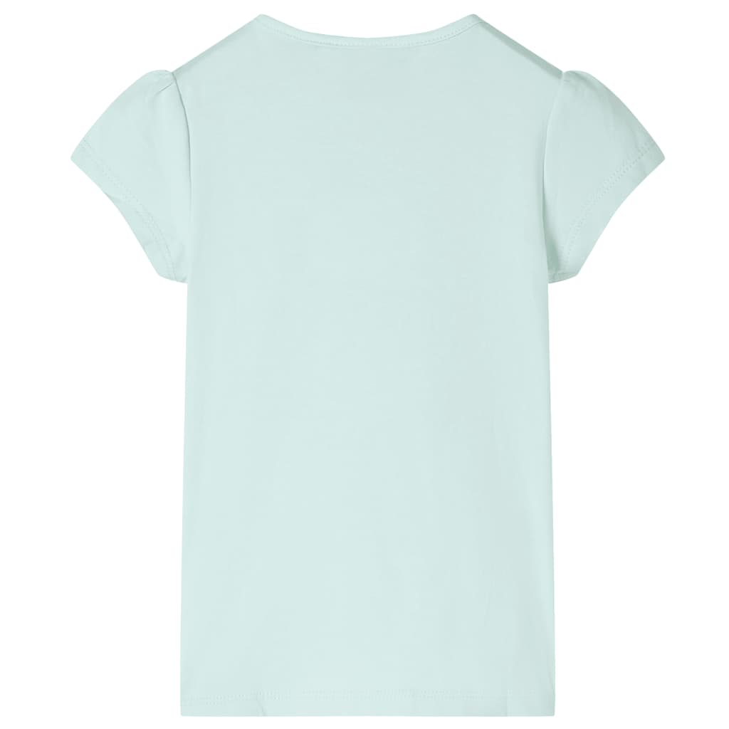 VidaXL Kindershirt mit Flügelärmeln 104 helle Mintfarbe