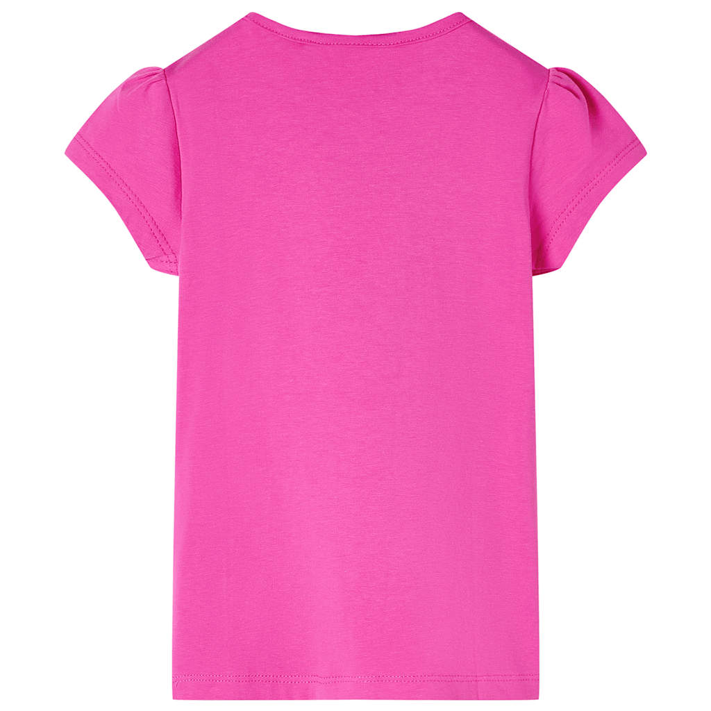 VidaXL Kindershirt mit Flügelärmeln 104 Dunkelrosa