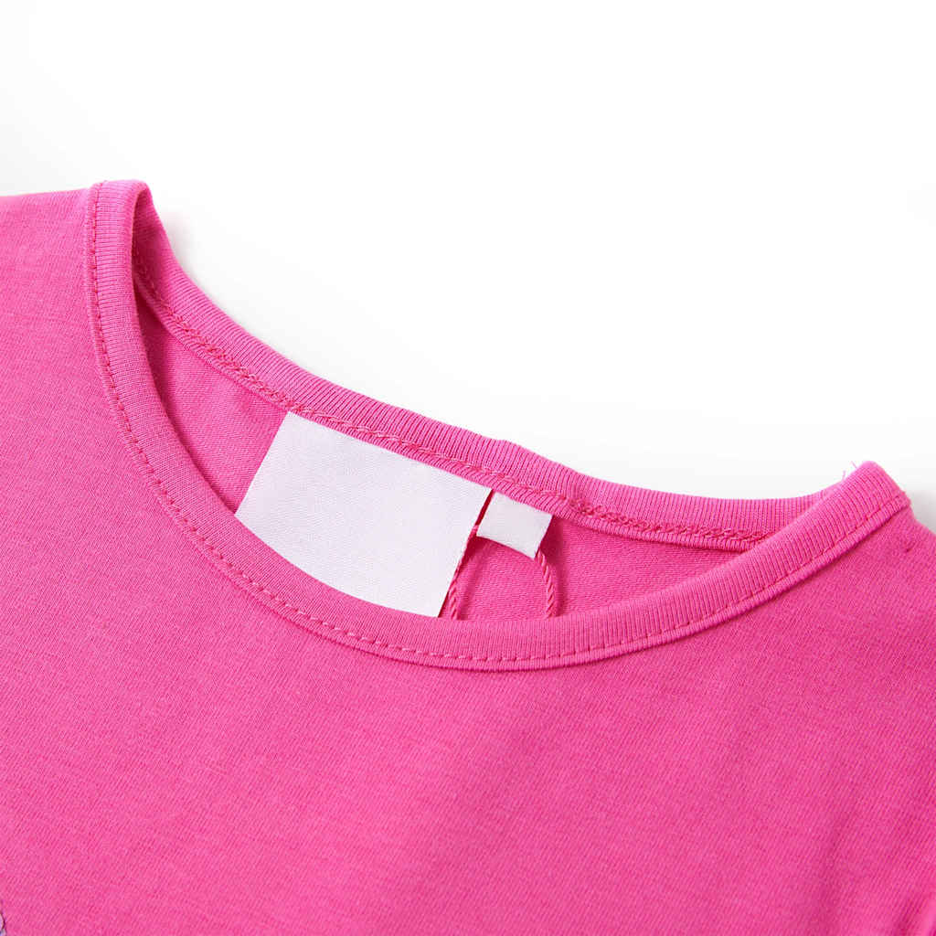 VidaXL Kindershirt mit Flügelärmeln 104 Dunkelrosa