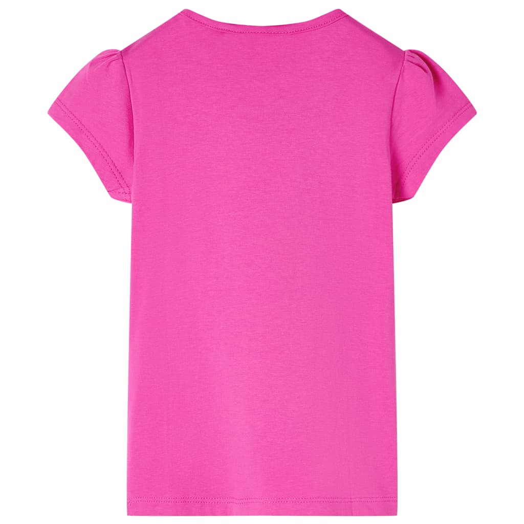 VidaXL Kindershirt mit Flügelärmeln 140 Dunkelrosa