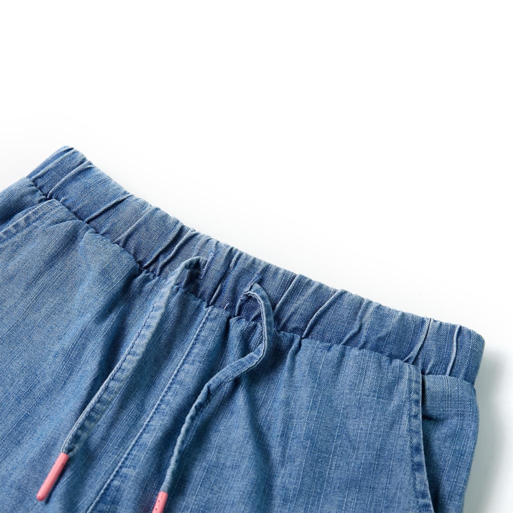 VidaXL Kindershorts 92 Jeansblau