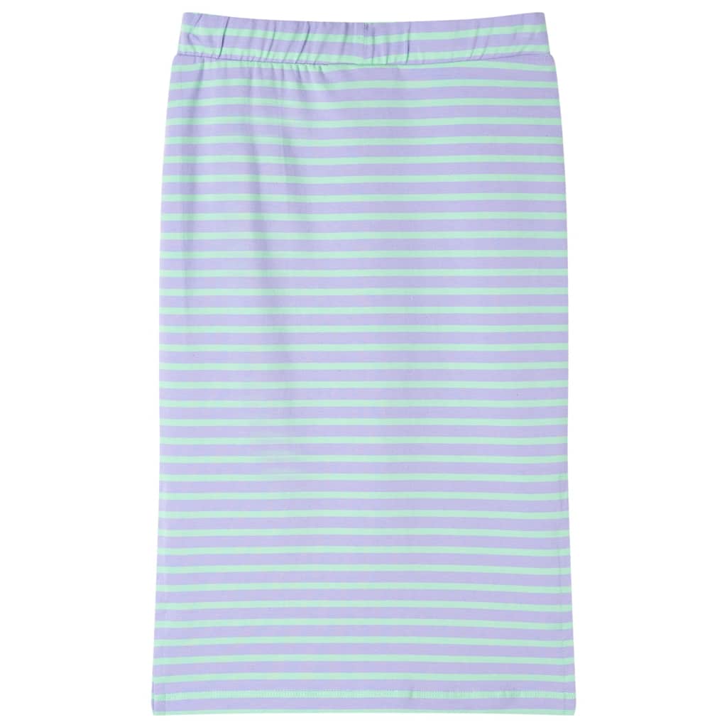 VidaXL Kinderrock gerade mit Streifen 116 leuchtendes Mint