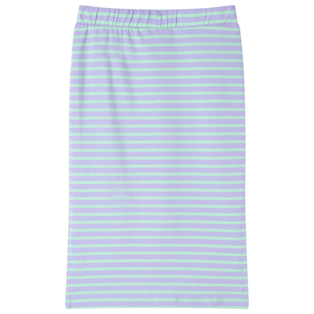 VidaXL Kinderrock gerade mit Streifen 128 leuchtendes Mint