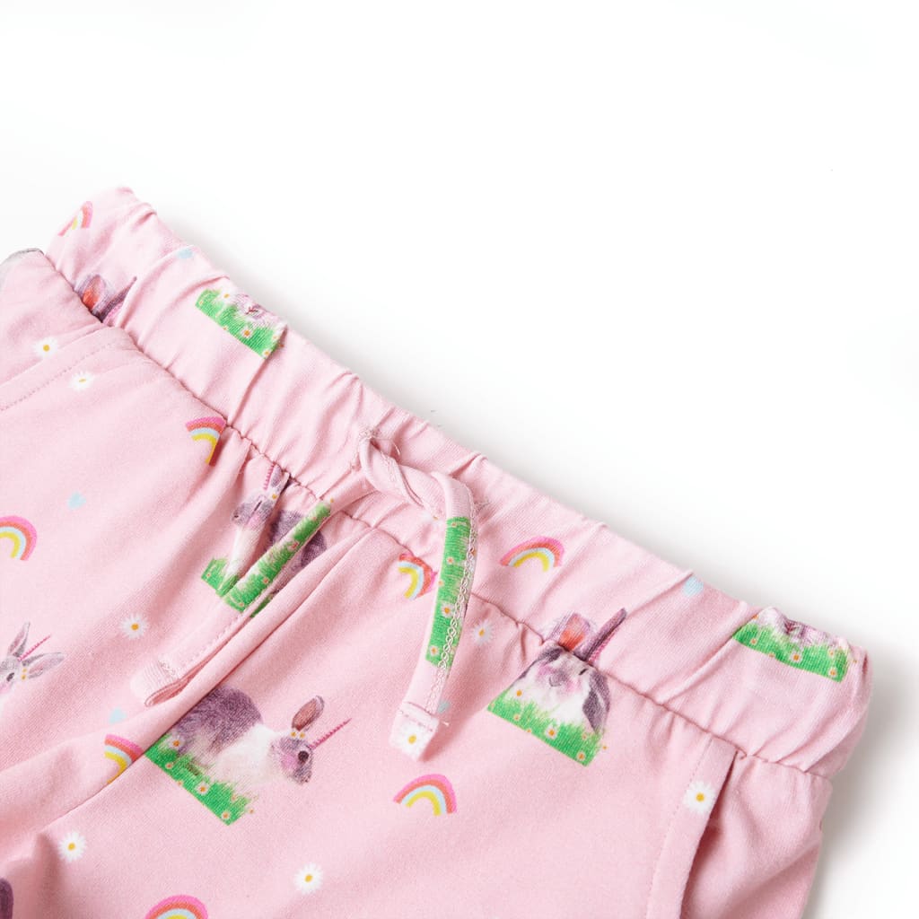 VidaXL Kindershorts mit Kordelzug 92 Hellrosa