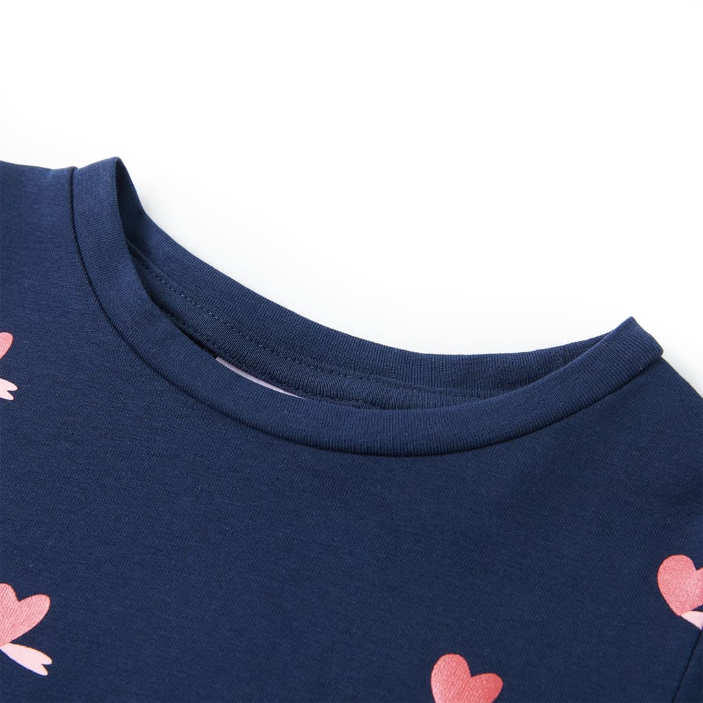 VidaXL Kinderhemd 128 Marineblau