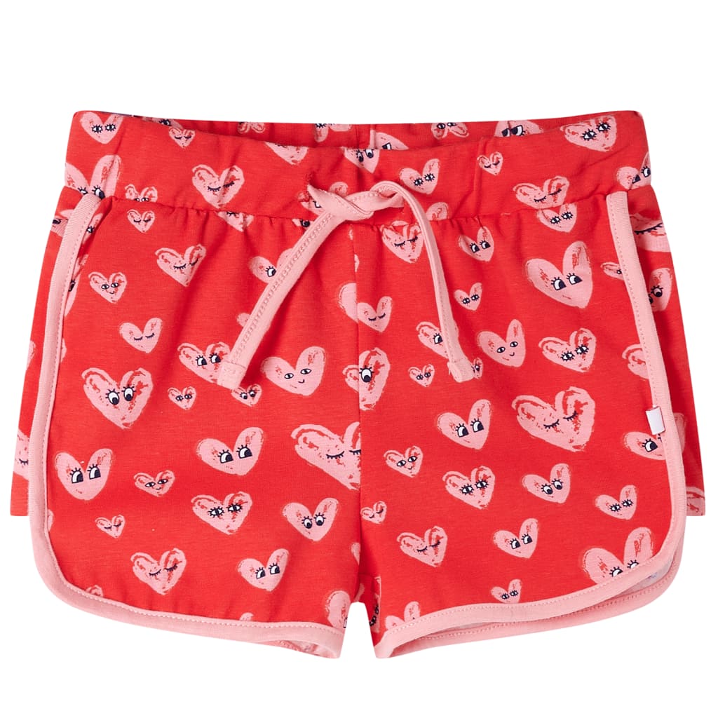 VidaXL Children's shorts with drawstring 140 red