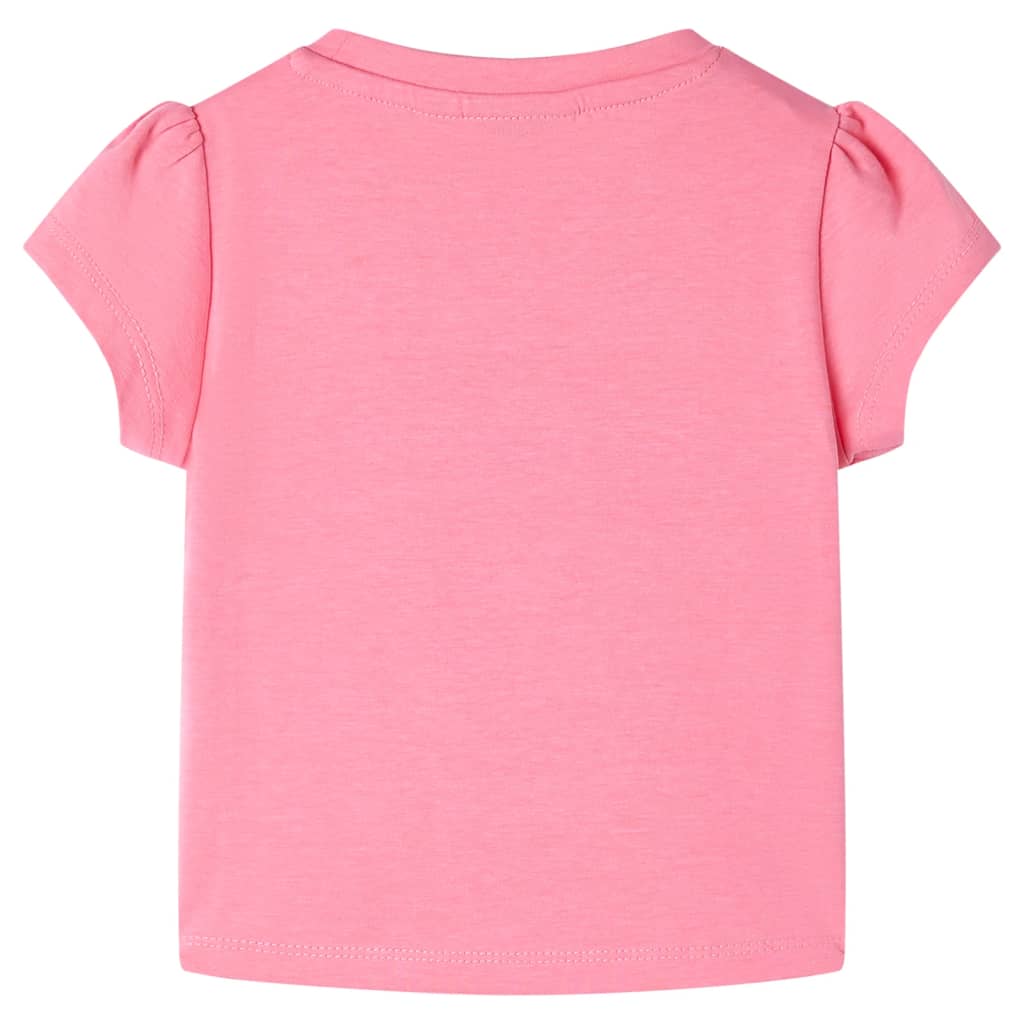 VidaXL Kindershirt 116 fluoreszierendes leuchtendes Rosa