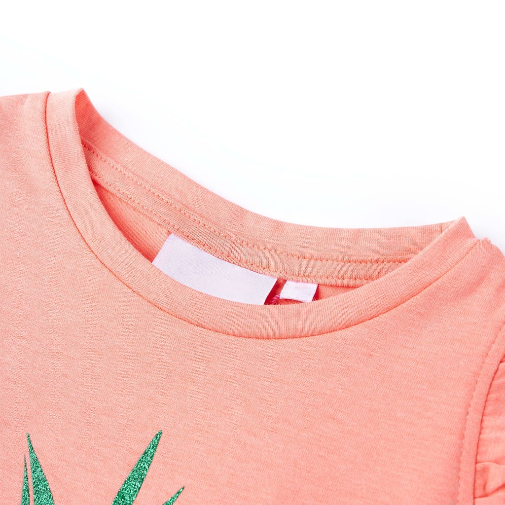 VidaXL Kindershirt 92 Neonkoralle