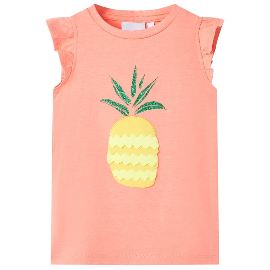 VidaXL Kindershirt 116 Neonkoralle