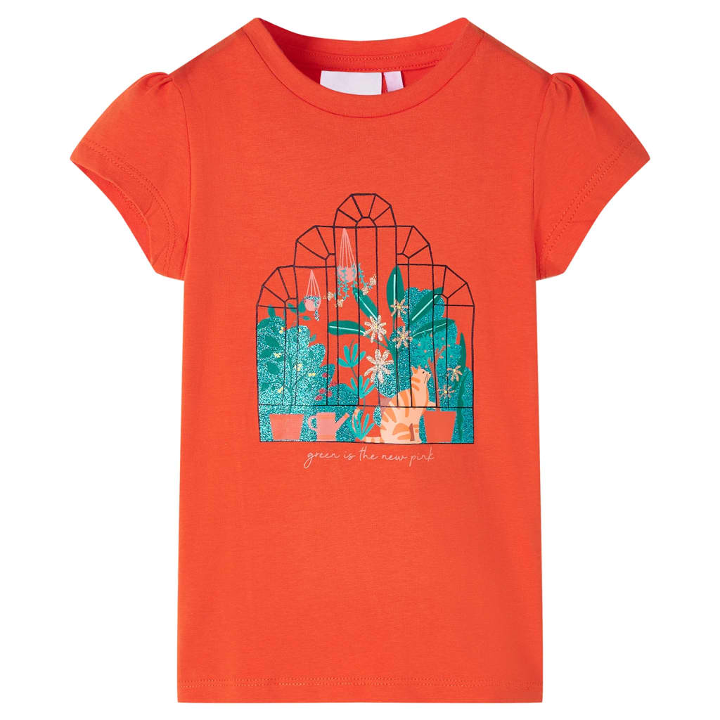 VidaXL Kindershirt 104 Dunkelorange