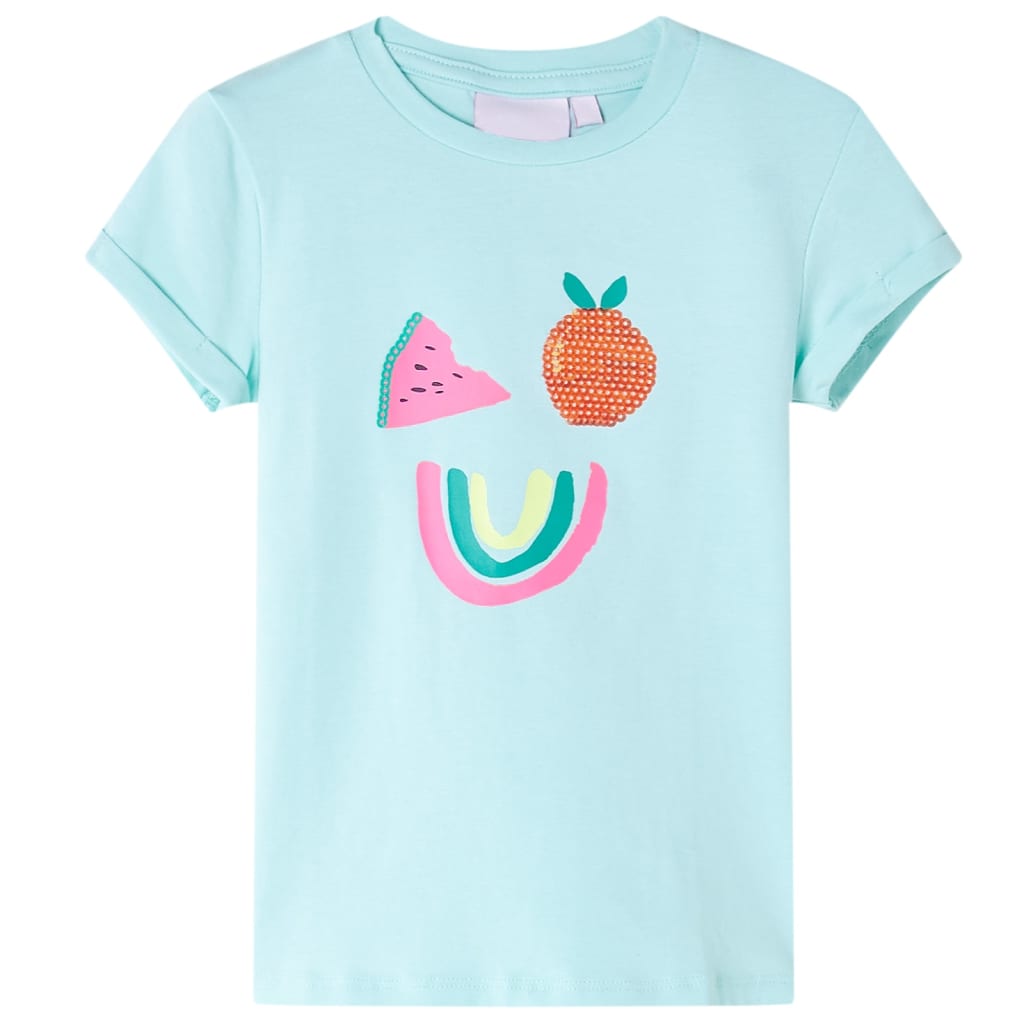 VidaXL Kindershirt 92 Hellseeblau