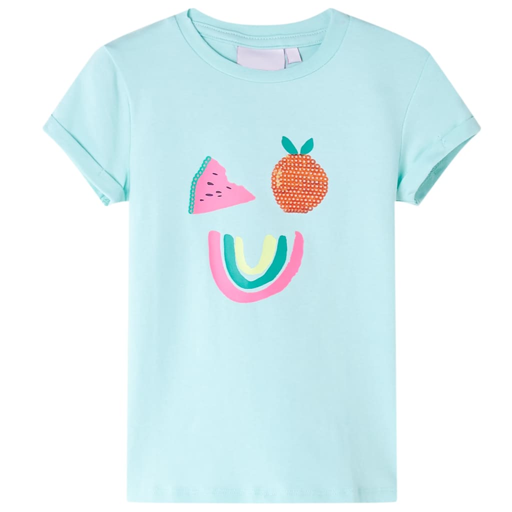 VidaXL Kindershirt 104 Hellseeblau