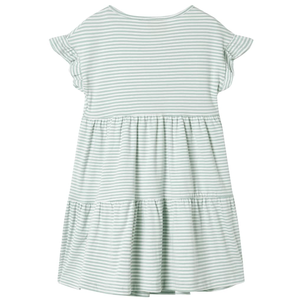 VidaXL Kinderkleid mit Rüschen an den Ärmeln 92 Mint
