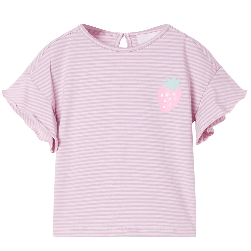 VidaXL Kindershirt mit Ärmeln mit Rüschen 92 Flieder